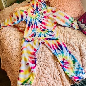 Lola and the Boys Tie Dye Sweatsuit size 10